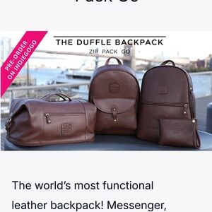 Wool & Oak Leather Duffle Set